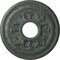 Ekena Millwork Baltimore Medallion (Canopies up to 5 1/2"), 15 3/8"OD x 4 1/4"ID x 1 1/2"P, Athenian Green Crackle CM15BAAGC - alternate 1